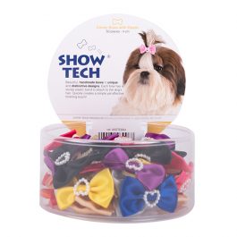 Show Tech – פפיונים ממתקים עם לב חרוזים – Candy Bows with Elastic 50 pcs Bows