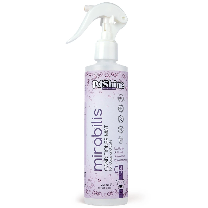 PetShine – תרסיס קולגן לברק, לחות והגנה מפני חום Mirabilis C4 – Heat-Protecting Shine Conditioner