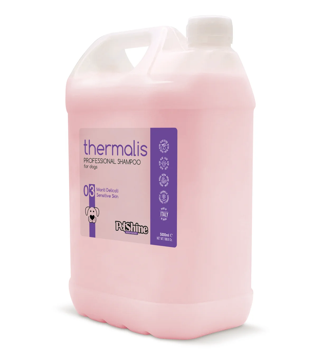 PetShine – שמפו לרגישים ובעלי עור מגורה Thermalis 03 – Soothing Shampoo – Sensitive and Irritated Skin